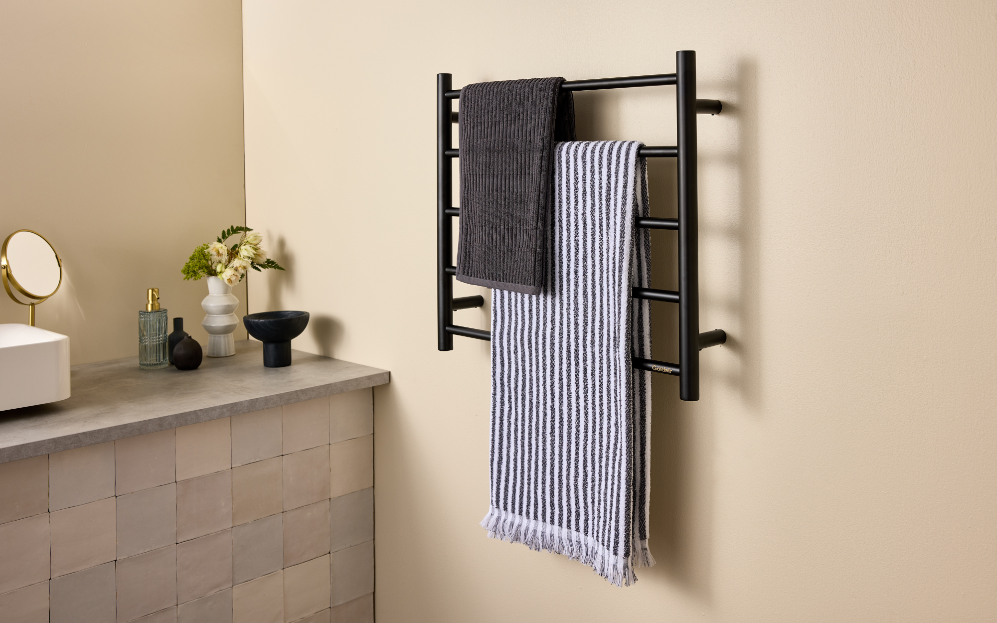 Stream Towel Rails Goldair Heated Towel Rails | Warmth and comfort for your bathroom ...